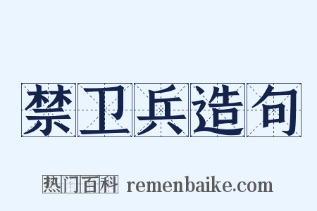 禁卫兵造句是什么意思的图片
